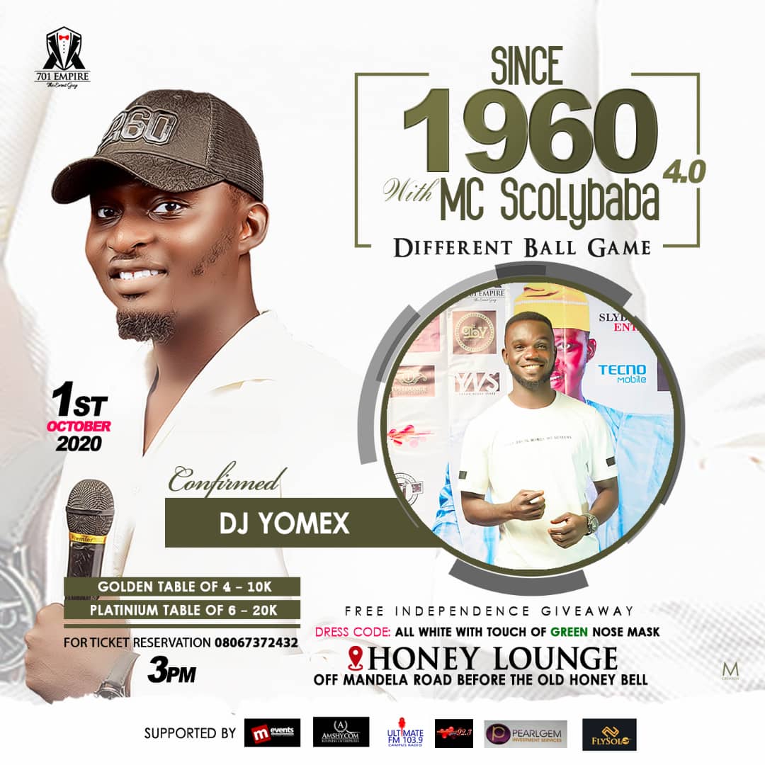 ClasicalDjYomex's tweet photo. Since 1960 with @mcscolybaba1
1st Oct, 2020. Catch me live!
#since1960
#classicaldj https://t.co/phWQzMfkLt
