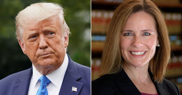 CNNPolitics's tweet image. BREAKING: President Trump is nominating conservative federal appeals court judge Amy Coney Barrett to succeed Ruth Bader Ginsburg on the Supreme Court cnn.it/3mViOAk