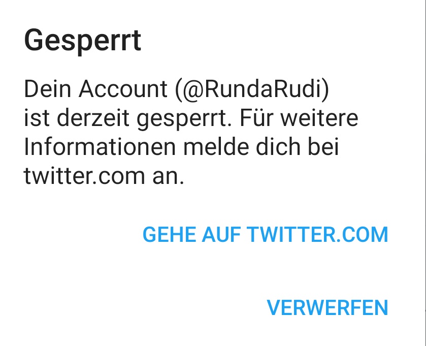 Was ist jetzt wieder los? Twitter spinnst?