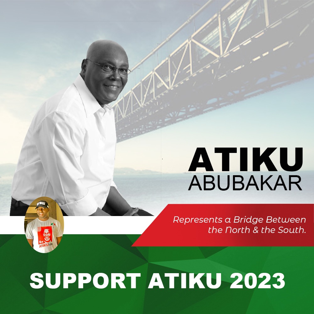 talle_d_3rd's tweet photo. Great leaders build bridges that unite, not walls that divide. Atiku is the unifying force between the North and South of Nigeria.
@Rasheethe @DokunOjomo @HAHayatu @jrnaib2 @PaulBar05132358 @AliyuAtiku
@Galafi_Hamma
#AtikuProject2023
#AtikuKawai2023
#TheManifesto https://t.co/Kl4rSQFnBo