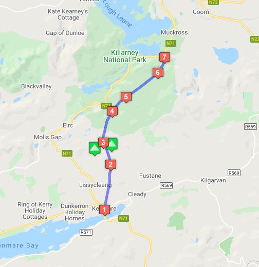 PhilipOCallagha's tweet image. Eileen &amp;amp; gang from parked cars at Torc &amp;amp; we drop them to Kenmare to walk back Old Kenmare Road in the sunshine To book this trip give us a call 0646631095 for a no obligation quote. Guaranteed great value for money and a great day out.......