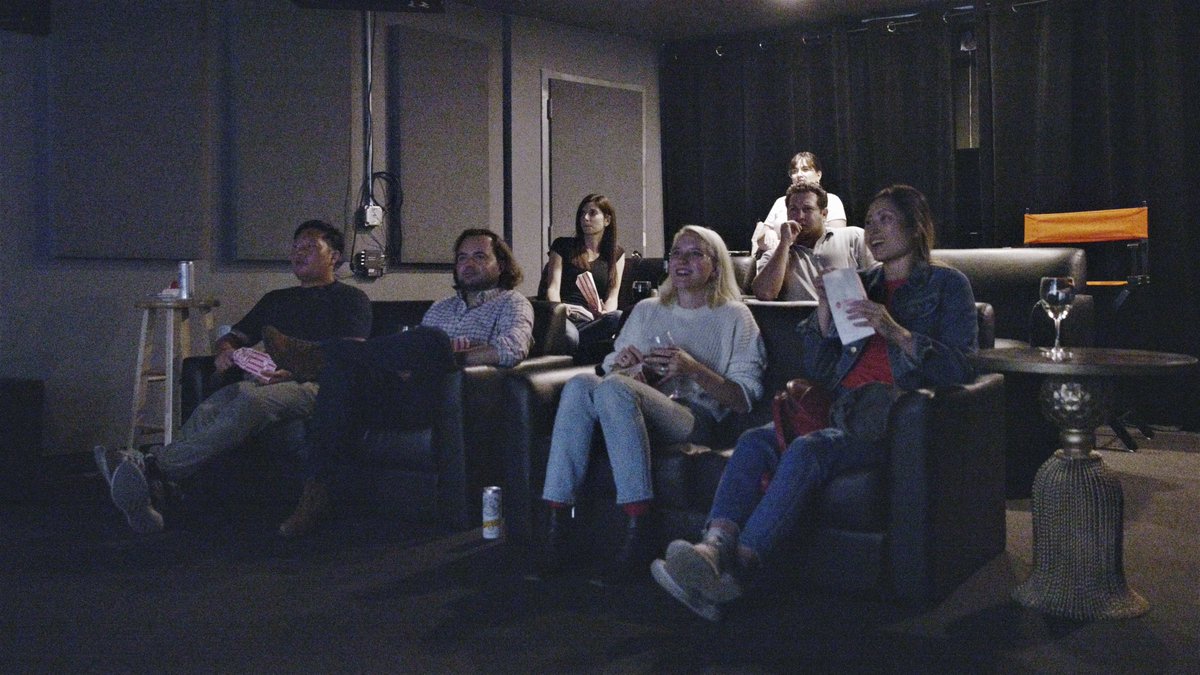 larrygurreri's tweet photo. Since the New York Film Festival is virtual this year, I decided to rent a theater and host my own screening party for the Sofia Coppola directed film “On the Rocks” staring Bill Murray. What a fun night! #OnTheRocks #nyff58 #newyorkfilmfestival #adaptingtothenewnormal https://t.co/tRv25rqnXc