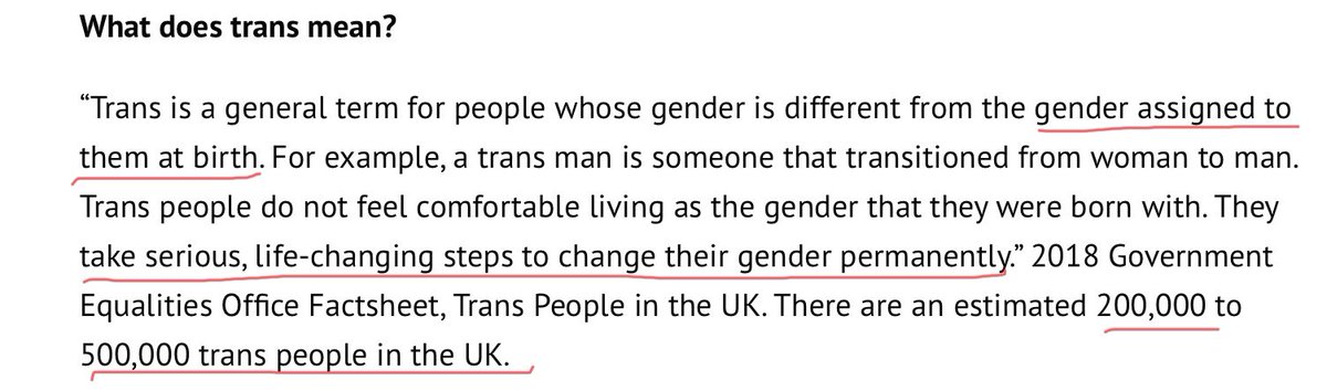 Nobody is “assigned a gender at birth”. Sex is observed &recorded in 99+% of cases. The tiny number of people with differences in sexual Developmental don’t change the fact we are sexually dimorphic. DSDs doesn’t =Trans. Also later we pivot from the idea of “permanent changes”
