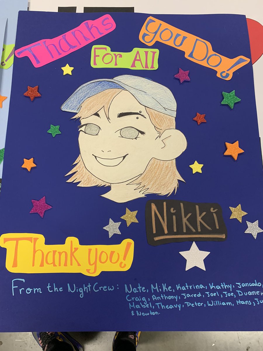 AliciaMarquez34's tweet photo. A glimpse of some of the amazing personalized posters our departments have created expressing thanks &amp; showing so much ❤️to our front end team! 😎  #cashierappreciation #lowes1942rockstars #frontend  #appreciation #thanks  @DonnaBucci1942 @GreggFreyer @AB_Market1372 @Sara_AHRBP https://t.co/nszGGv7cDb