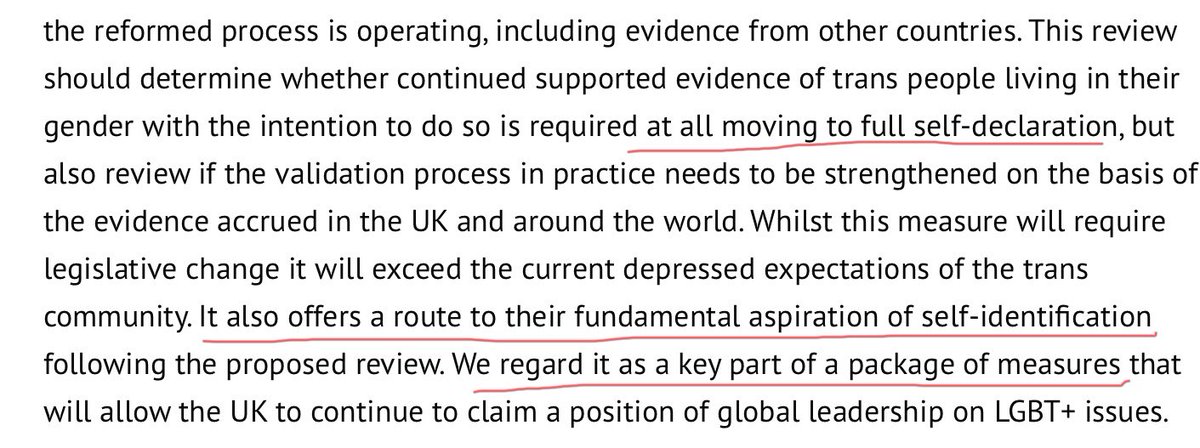 Here it is clear that the intention is to agree a temporary process with a view to moving to full self-declaration. 