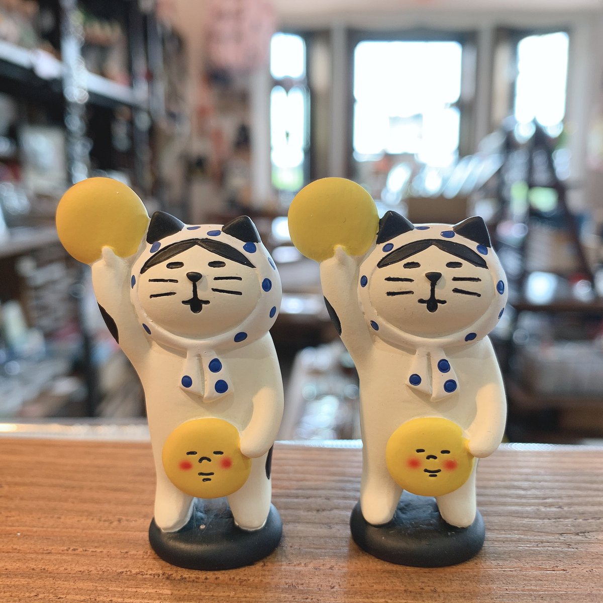 こんにちは オープンしました もうすぐお月見 呑んで浮かれるにゃんこさんとご来店おまちしてます 09 27 佐賀市 雑貨 猫雑貨 コトイロ