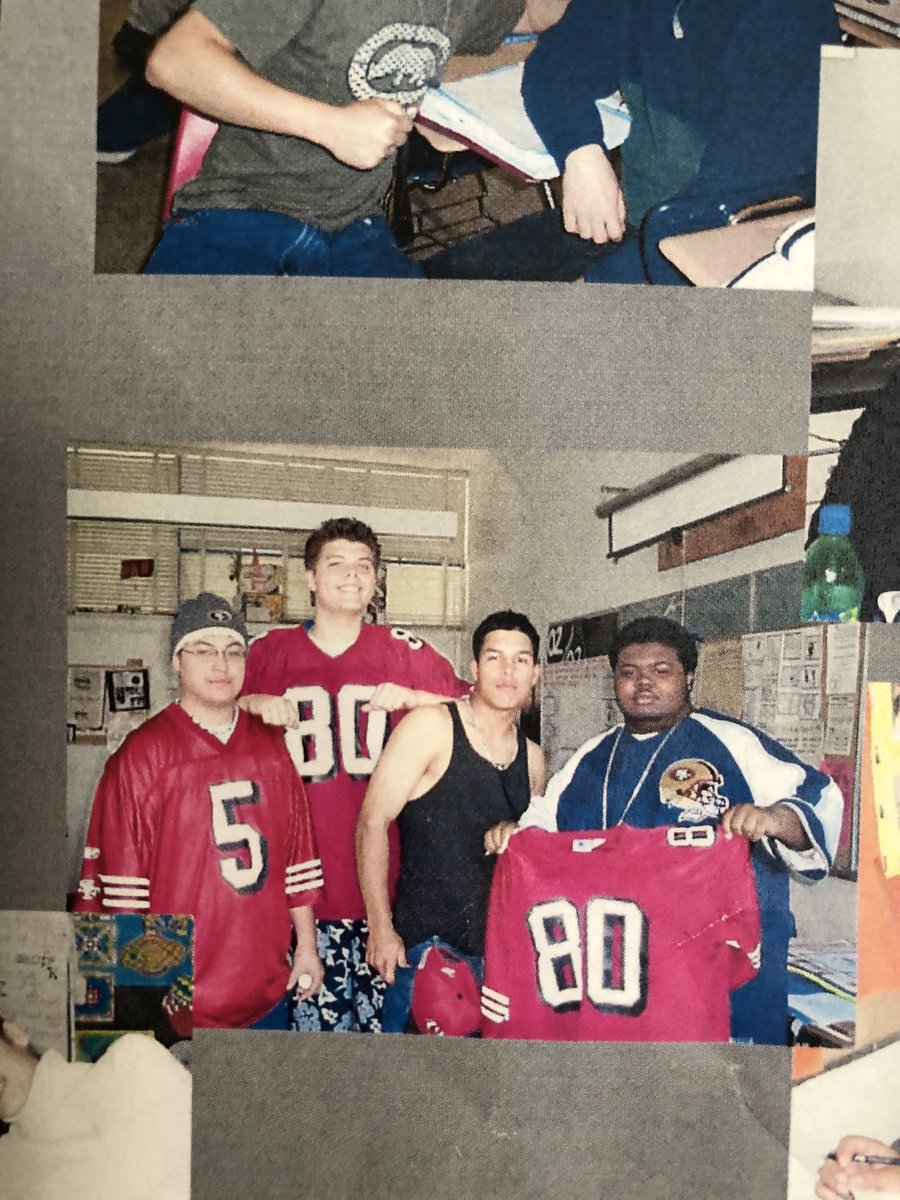 BabyHuey83's tweet photo. I was cleaning out some boxes and found this old flyer from my Senior Year at @EHSJets in Alameda. As you can see I’ve been a lifelong @49ers fan. Go #Niners and #JetPride.
#EncinalHighSchool #Encinal #NailHouse #Alameda #BayArea #SanFrancisco49ers #SanFrancisco #49ers https://t.co/xCJEREsCdS
