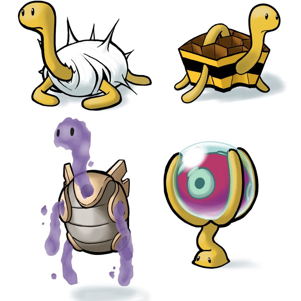 GhoulCell's tweet image. [ Pokémon ] some shuckle cross breeds
