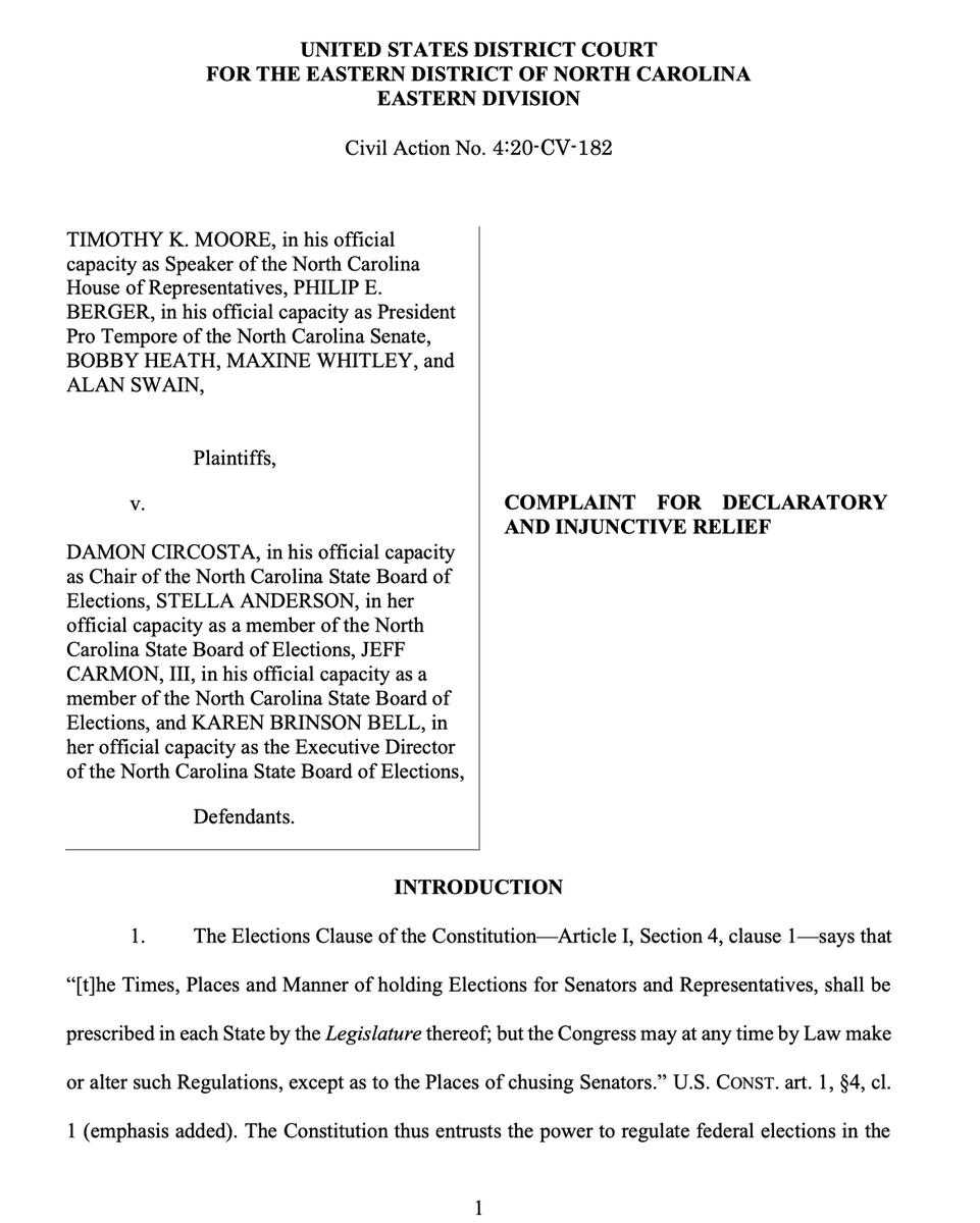Marc E Elias Breaking Republicans File Two Federal Lawsuits Tonight To Try To Block Activeretirees North Carolina Absentee Voting Settlement From Taking Effect And Protecting Voting Rights They Are Desperate
