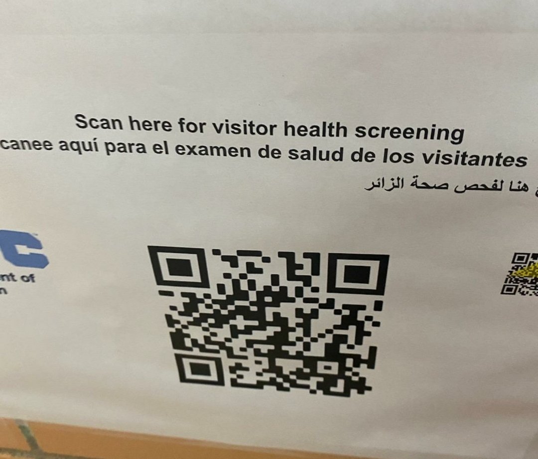 Expedition of Monday's health screening process; ALL BRT members have this QR code on their clip boards. We have to expedite the ingress process or schools will otherwise be consumed with ingress and egress all day. #schoolisinstruction. #teachingandlearning #planforit #airshare