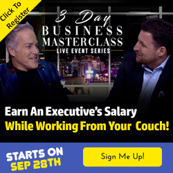 🤑😀🤑 EARN AN EXECUTIVE'S SALARY WHILE WORKING FROM YOUR COUCH! TOTALLY FREE MASTERCLASS: bit.ly/35HQqLB

#WorkFromHome #workingfromhome #Workathome #workanywhere #makemoneyonline #makemoneyfromhome #makemoneydaily #Entrepreneur