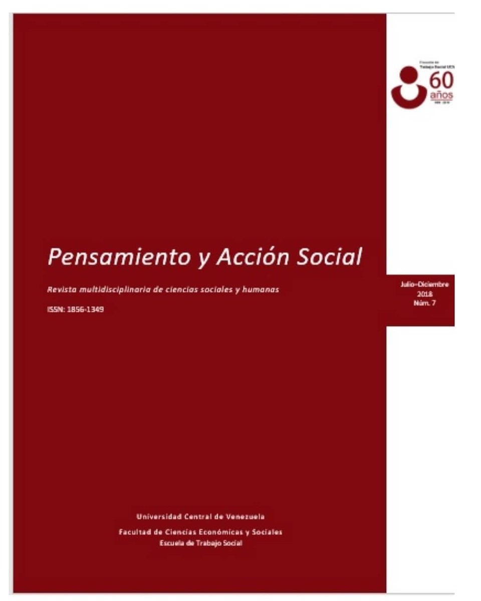 TrabajoSocialtk's tweet photo. Ya está disponible la revista digital arbitrada Pensamiento y Acción Social de la Escuela de Trabajo Social, número 7, dedicada a nuestros 60 años 
Puedes consultarla el repositorio institucional @saberucv https://t.co/OqcoFnvf5w