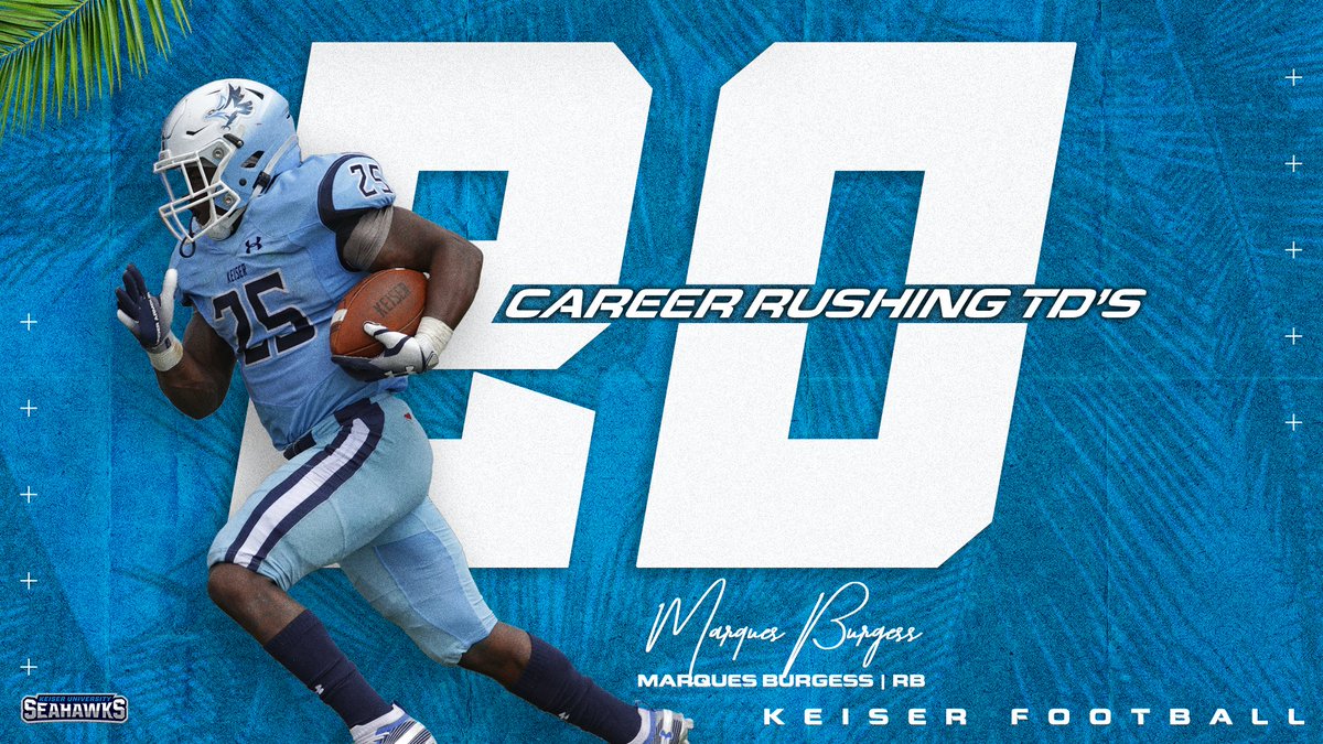 Another week, more milestones for the Seahawks! 

✅Mathews 4,000 Career Passing Yards
✅Burgess 2,000 Career All-Purpose Yards
✅Burgess 20 Career Rushing TD's

#SeahawkFast