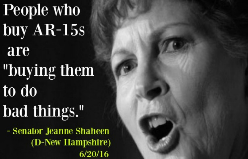 Conservativeind's tweet photo. Remember Granite Staters, @SenatorShaheen said this about her OWN constituents, who happen to live in one of the SAFEST states in the country #NHPolitics #2A #NHSen #DestructiveDemocrats #RememberInNovember #WomensRights https://t.co/puKRmRtDmm
