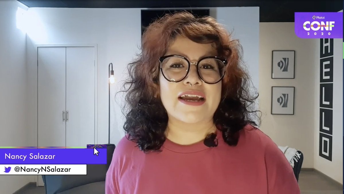 cbsalej's tweet image. Aquí viendo la charla de @NancyNSalazar en #PlatziConf 🥇