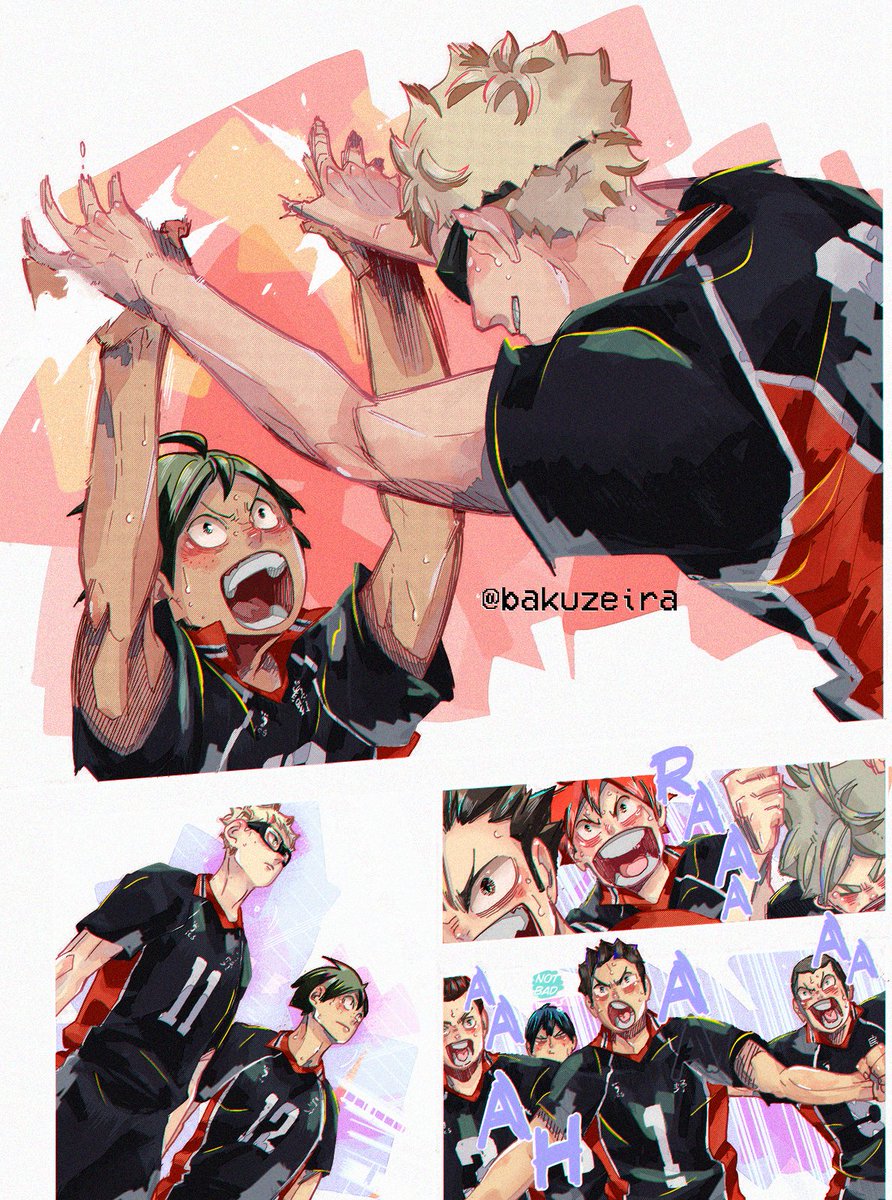 happy birthday tsukishima kei!! - featuring yamaguchi and the rest of karasuno! 