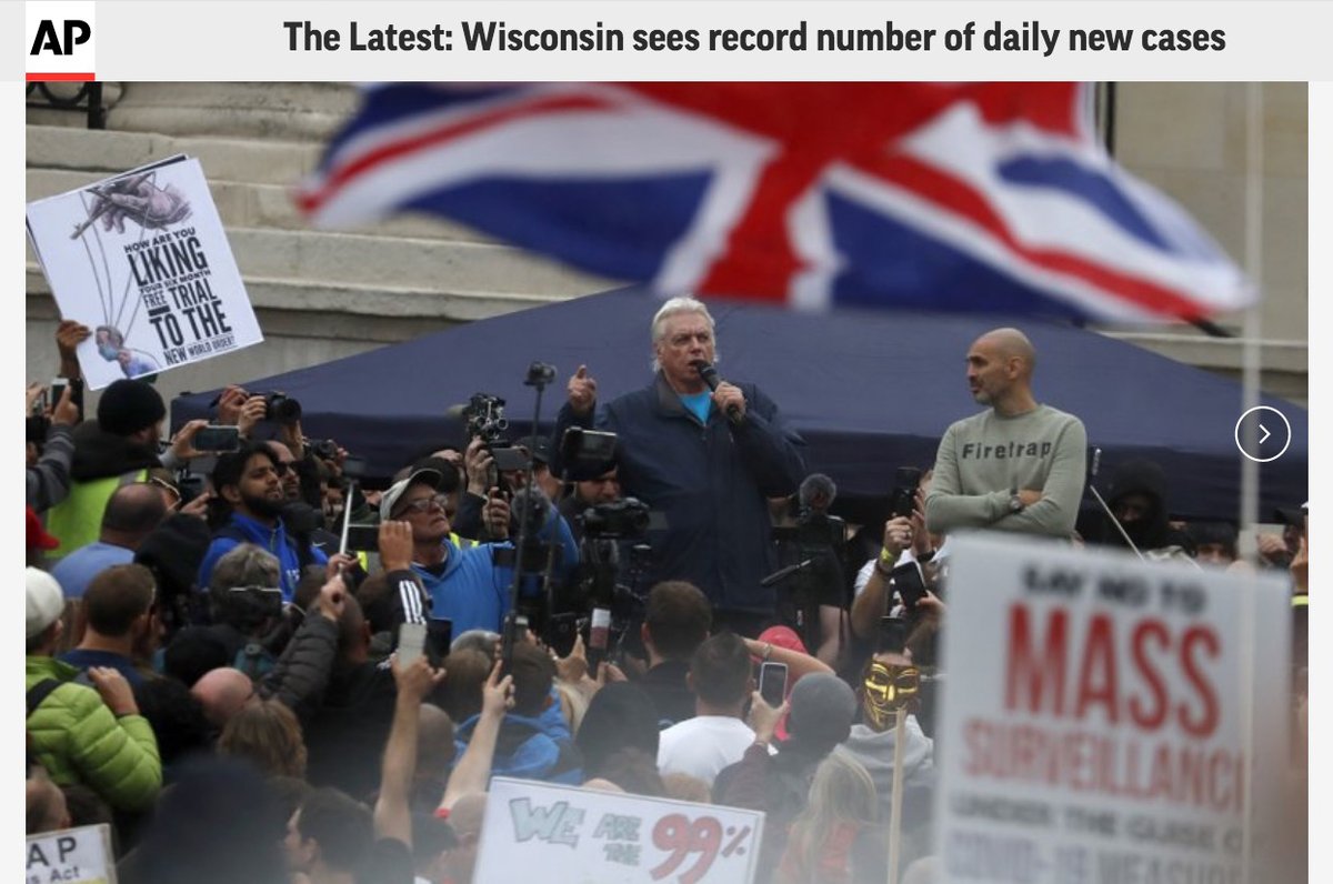 And now the article is about Wisconsin.With a photo of David Icke.
