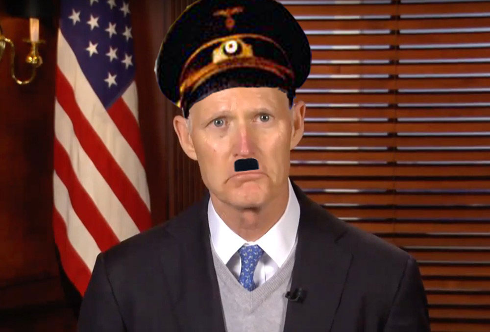 johnryba's tweet photo. @SenRickScott @realDonaldTrump With assholes like you and the other republican'ts running things just for the power you crave and money to stuff in your bank accounts and continuing to suppress the ability for all to vote, it is no wonder there may soon be another civil war. And you are the "King of Frauds" https://t.co/9WqvWC6R95