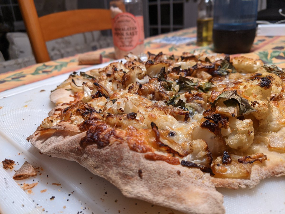 Pizza 3. Cauliflower and onions.
