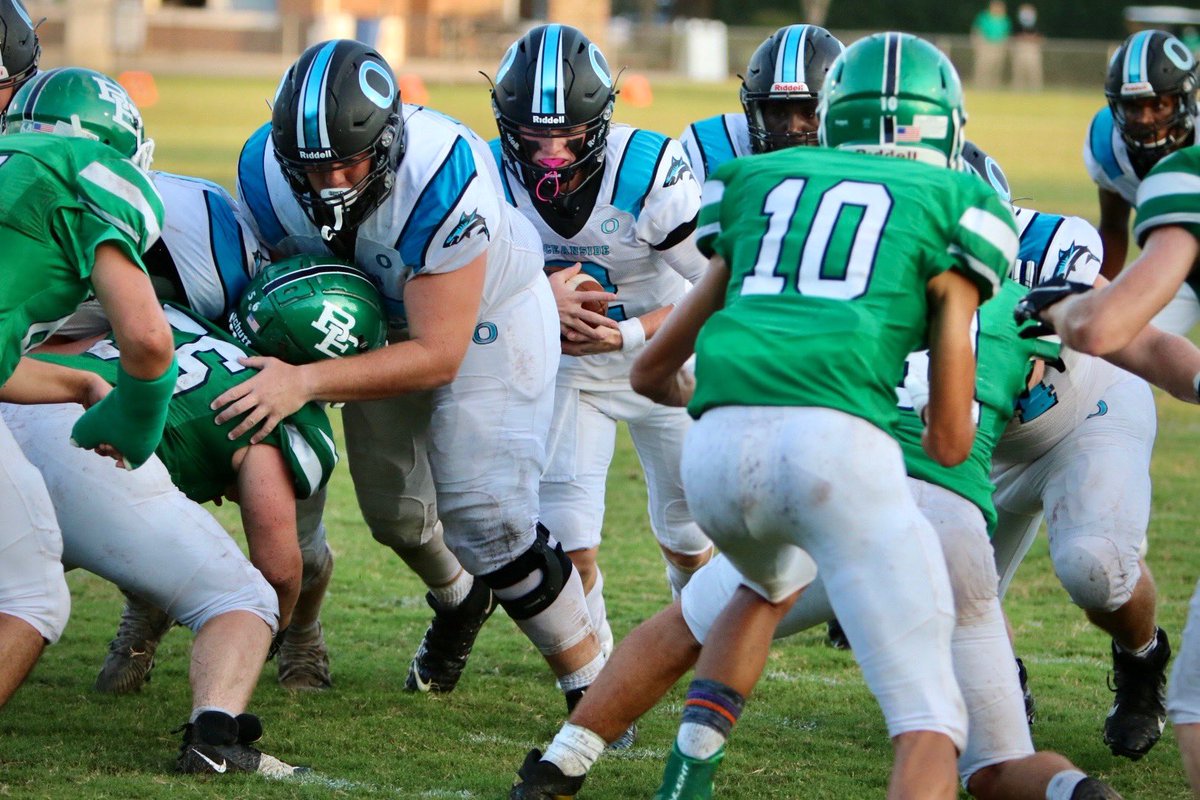 AdOceanside's tweet photo. Football starts 1-0 with a convincing 27-7 win over Region 8 AAA rival Bishop England! 🦈🏈 https://t.co/F5jGALcvUp