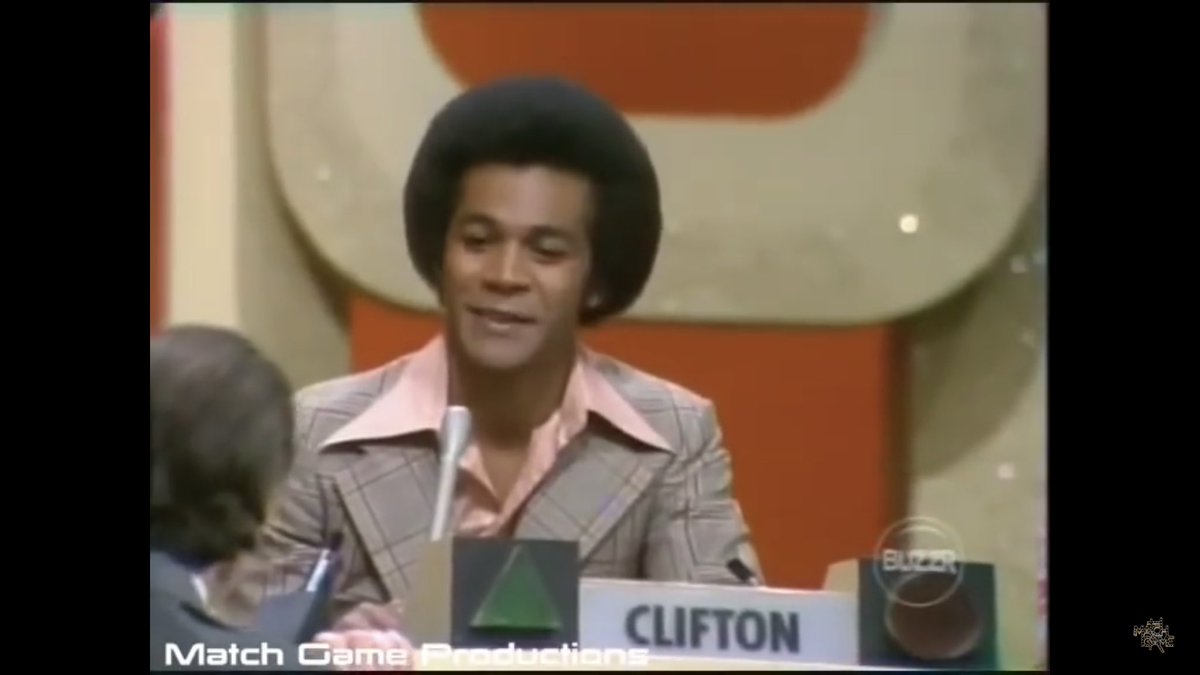 MatchGameProduc's tweet photo. @TheCliftonDavis Wow! Look at this amazing moment from back in 1975! It’s your first appearance on Match Game! You must have had a ball on the show! #matchgame #cliftondavis https://t.co/kJHL460N9Q