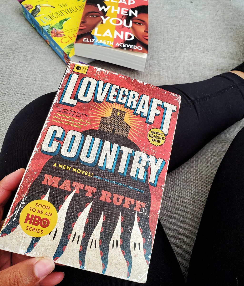  I'm enjoying reading Lovecraft Country so much that it makes me want to read more horror featuring Black protagonists. I've only read this genre a few times before, can count on one hand the number of times, and they've always been written by Victor LaValle or Tananarive Due.