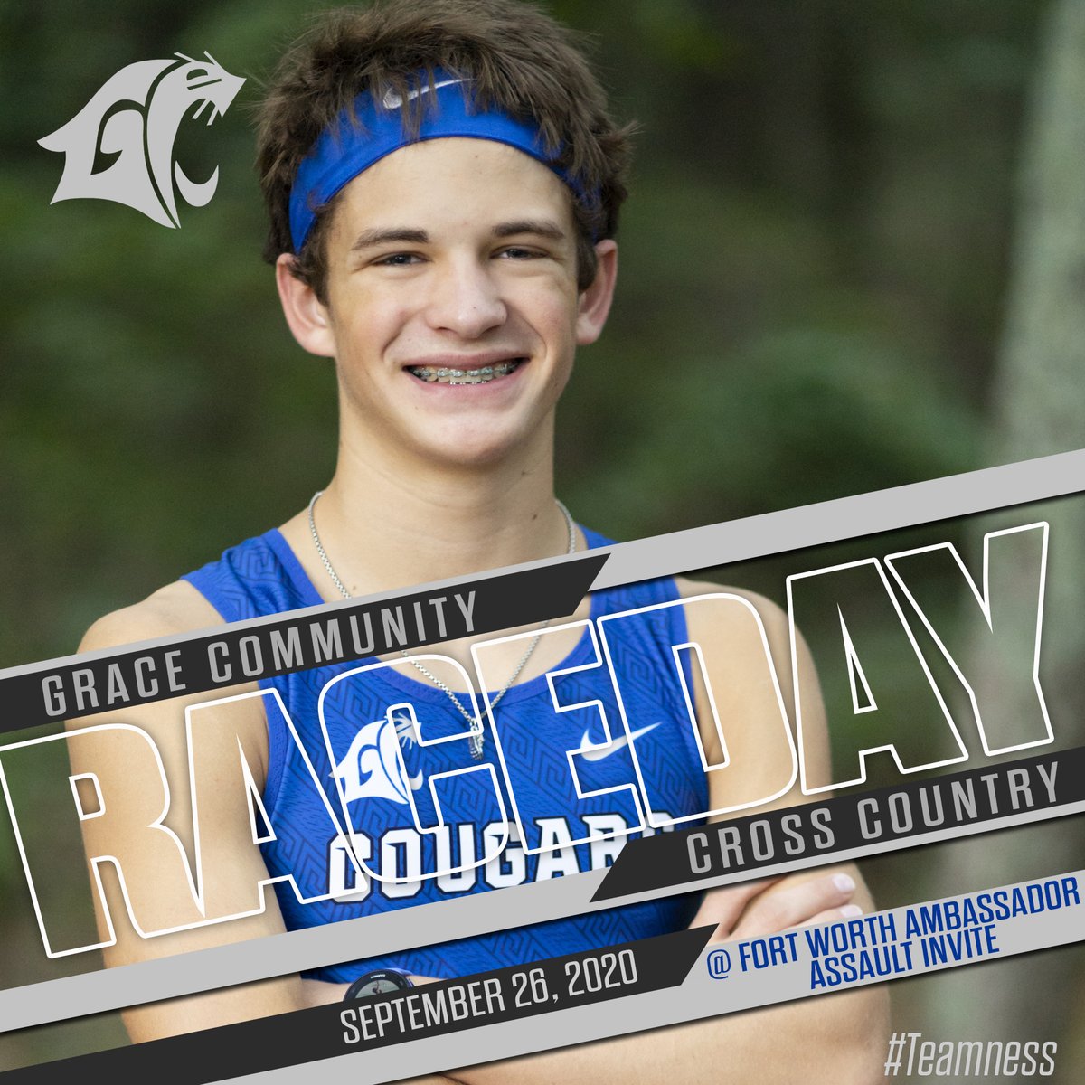 GCS_Athletics's tweet photo. Congratulations Cougar and Lady Cougar XC Teams! The girls took 3rd overall and the boys took 7th against some tough competition at the Fort Worth Ambassador Assault Invitational! Medalists were Abby Metzger (2nd), Ashlynn Hecht (4th), and Baden Brink (13th)! #runlikeCOUGARS https://t.co/O35w6o6zBd