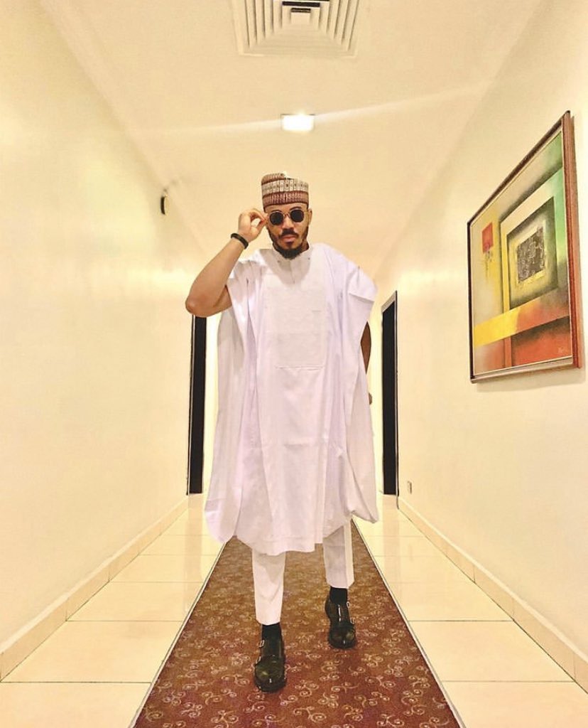 3. Ozo in Tribes by Nobs. Nice agbada, really nice cap but socks, Monk strap and agbada..... all in one? There’s just so much to take in at once. One minute you are admiring the perfect tailoring of his agbada and the next, your eyes hurt because long socks. Too extra!
