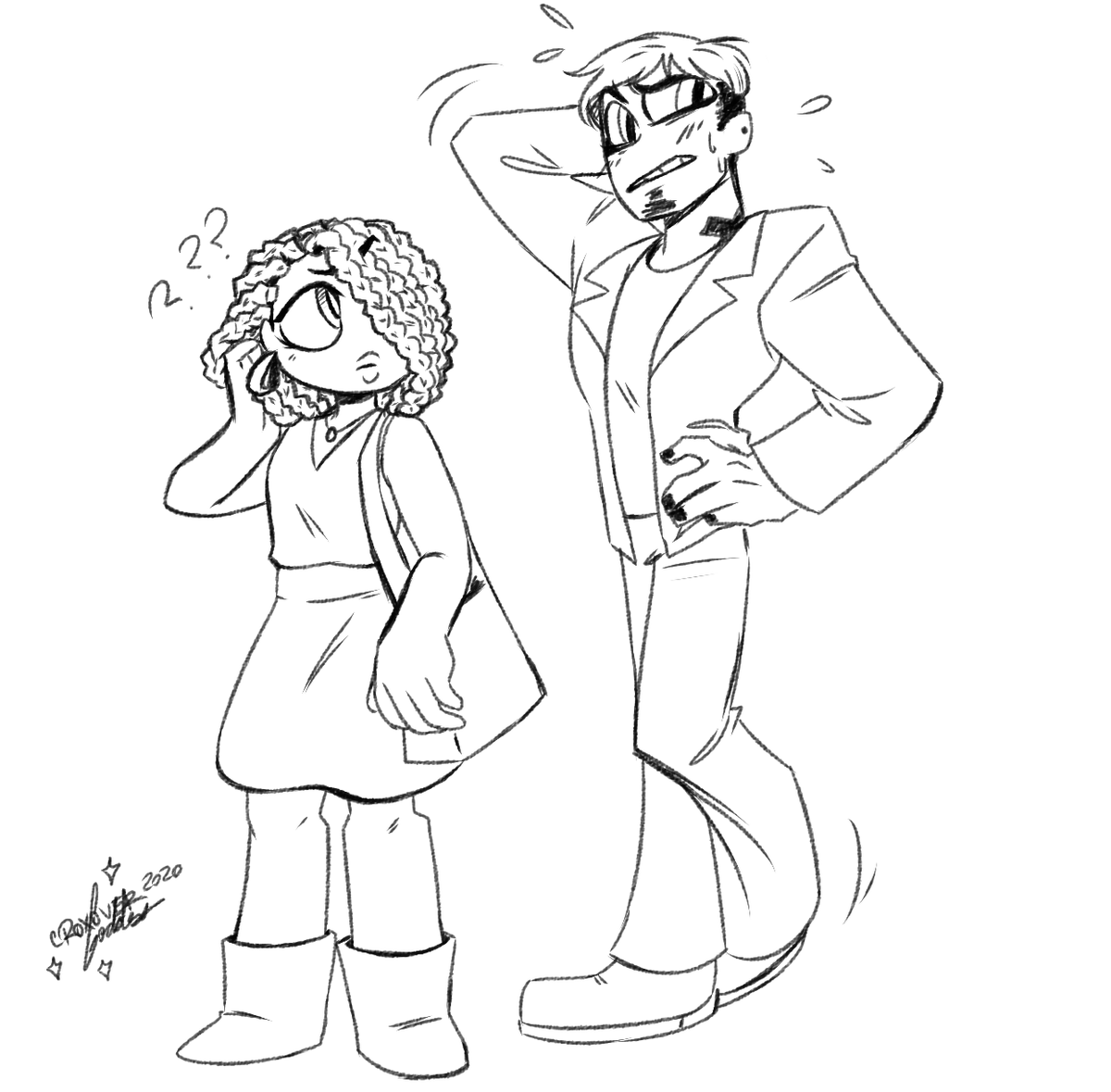 "YO. We should Like, Be dancing or something, right? Because we look Suspicious if we just stand around, right? That makes sense? SO...???"
#❌Babes