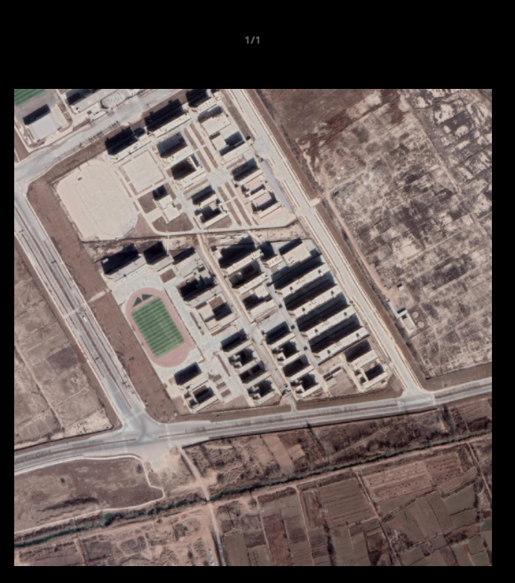 Now back to Xinjiang. According to APSI Xinjiang Data Project, this is Kashgar Facility #4 (tier-2 re-education facility). Via Google and Baidu Maps, this is marked as Shen-Ka No. 5 High School, next door is Kashar Tequ Senior High School. Apparently these schools are supported