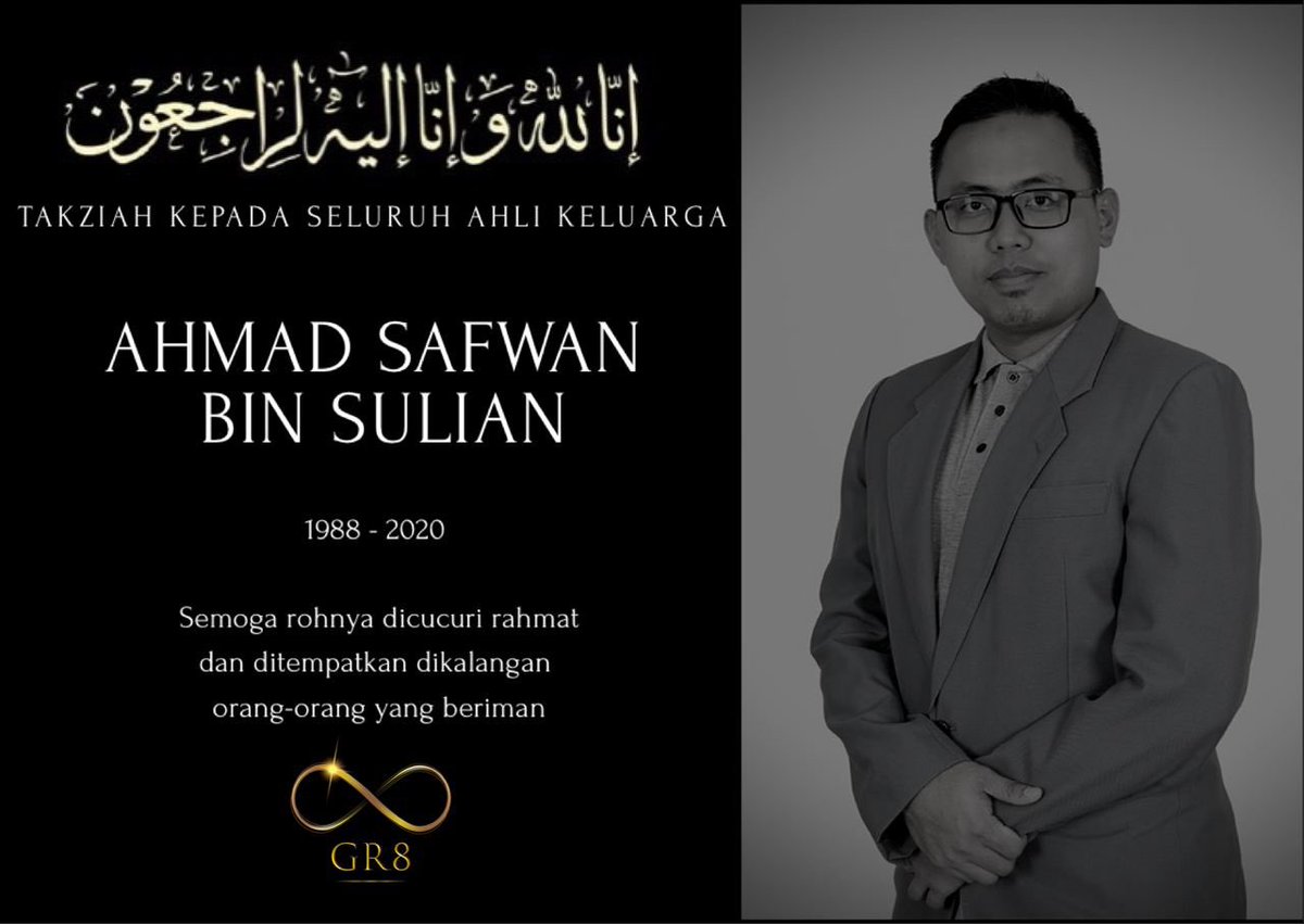 nizamiks's tweet photo. Alfatihah kepada kawan seperjuangan saya Safwan yang meninggal dunia dalam kemalangan.

Punca dikatakan dilanggar pemandu mabuk di siang hari. 

Perginya Safwan meninggalkan anak dan isteri. 😢

Video pemandu mabuk tersebut di komen. https://t.co/ubZc7snUhl