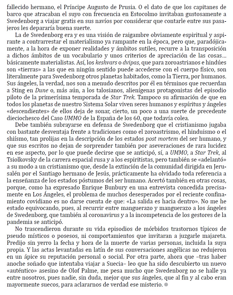 Joaquín Albaicín (@joaquinalbaicin) on Twitter photo * “ÁNGELES SUECOS”
Mi artículo en "Cuadernos de Encuentro".
Sobre el SWEDENBORG que charlaba con los ángeles, la antología de sus escritos en <a href="/Miraguano/">Librería Miraguano.</a> y sus vínculos ya en el XVIII con el espiritismo que aún no había nacido y montajes del XX como UMMO y STAR TREK.
<a href="/FcoVinuelas/">F. Javier RodríguezViñuelas</a> * “ÁNGELES SUECOS”
Mi artículo en "Cuadernos de Encuentro".
Sobre el SWEDENBORG que charlaba con los ángeles, la antología de sus escritos en <a href="/Miraguano/">Librería Miraguano.</a> y sus vínculos ya en el XVIII con el espiritismo que aún no había nacido y montajes del XX como UMMO y STAR TREK.
<a href="/FcoVinuelas/">F. Javier RodríguezViñuelas</a>