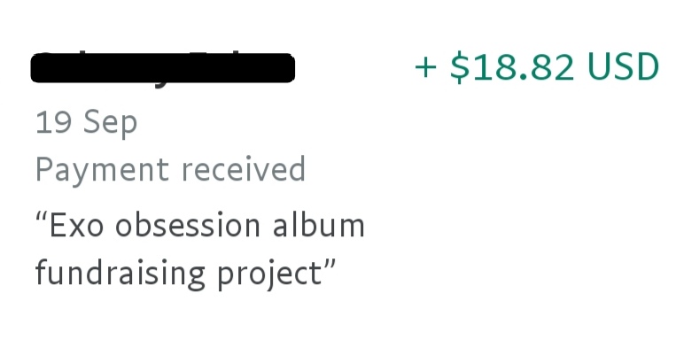 EVSS1485's tweet photo. Another donations from our kind and supportive Ls.

Thank you so much. We will do our best to work with you for the best of our boys @weareoneEXO
#EXO #weareoneEXO
#PISObsessionProject https://t.co/U22QrTY1rs