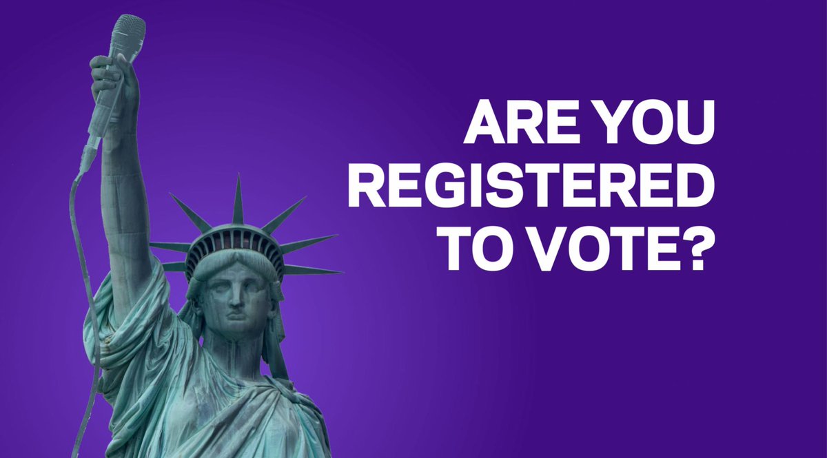 Every day, your music makes an impact. On November 3rd, make sure your vote does too.  Find out if you're registered here: headcount.org/verify-voter-r… 

#MUSICVOTES