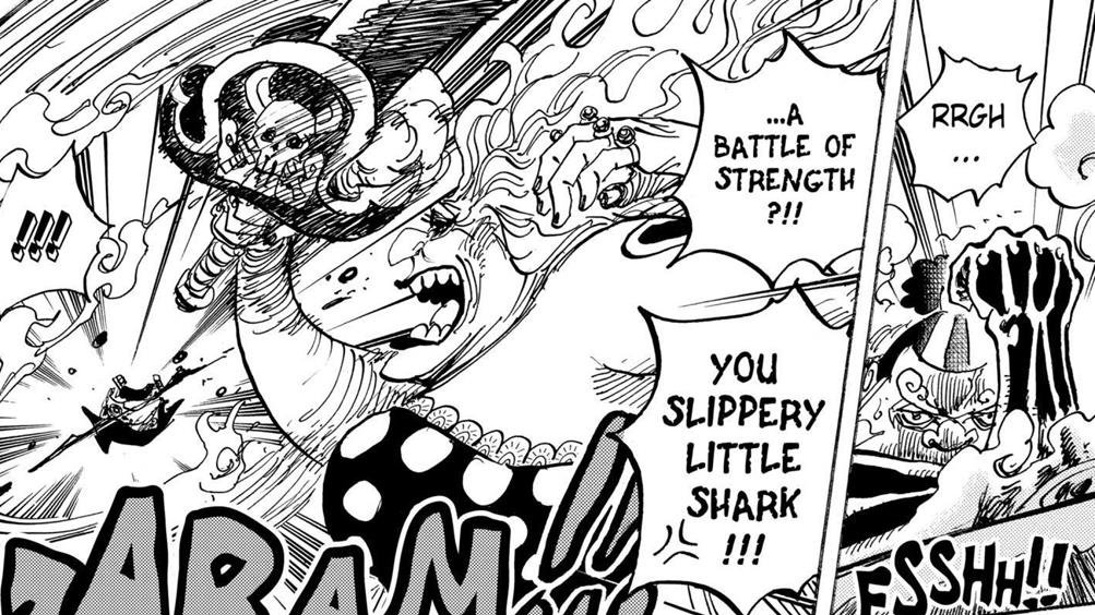 Mais malgré ce contexte très désavantageux, elle a pas mal endommagé le Sunny et blessé Jinbe.Or dans les derniers chap, Big Mom était littéralement incapable de se défendre, c'était humiliant juste pour être humiliant, et non une scène drôle mise en avant par un aspect de...