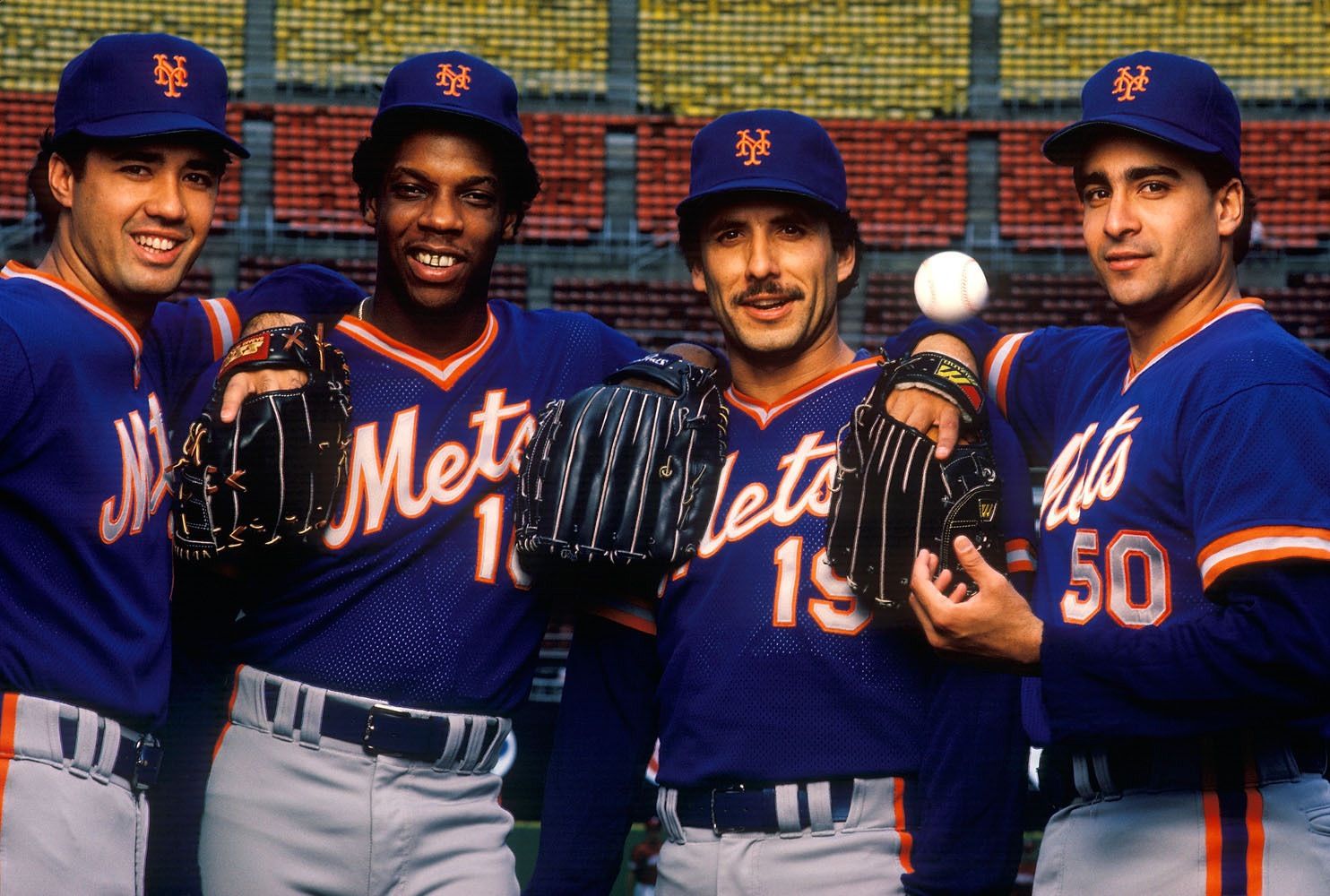 OldTimeHardball on X: 1986 New York #Mets - Ron Darling, Dwight Gooden,  Bobby Ojeda, and Sid Fernandez. Combined record, 66-23   / X