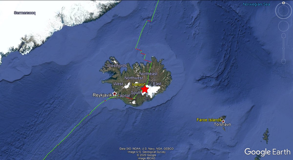 earthquakevt's tweet image. ⚠️#Iceland🇮🇸: A mild #earthquake of magniude mb=4.7, was registered at 117 KM WNW of #Höfn, region of #Austurland. Depth: 8,2 KM.
More info: on.doi.gov/3kNOUfi
Did you feel this earthquake?, Tell us!.
#EQVT,#jarðskjálfta,#seísmo,#sismo,#temblor,#terremoto,#jordskælv,#tremor.