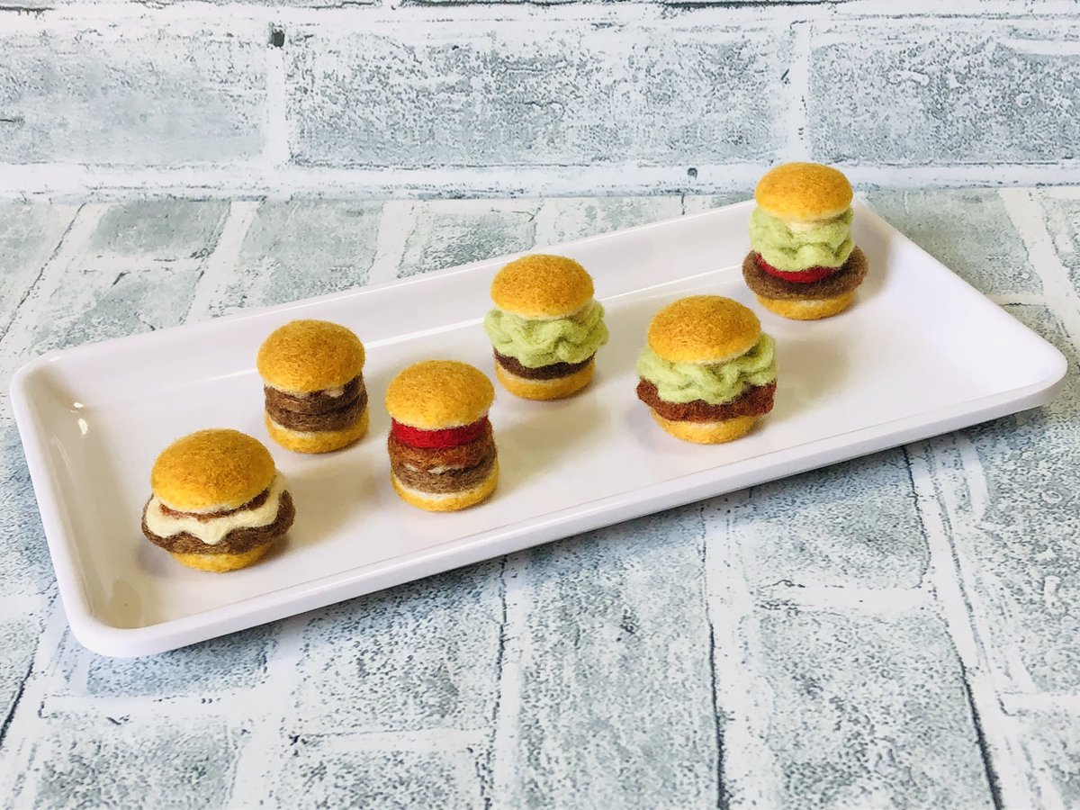 月 moon ☽⋆゜様 ハンバーガーセット 羊毛フェルト