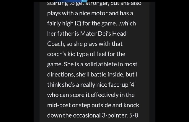 Thanks <a href="/PGHIndiana/">Prep Girls Hoops Indiana</a> for writing up <a href="/breeden_kate/">kate breeden</a> <a href="/MaterDeisports/">Mater Dei Athletics</a> ! Can’t wait to watch her compete with Mater Dei this winter!