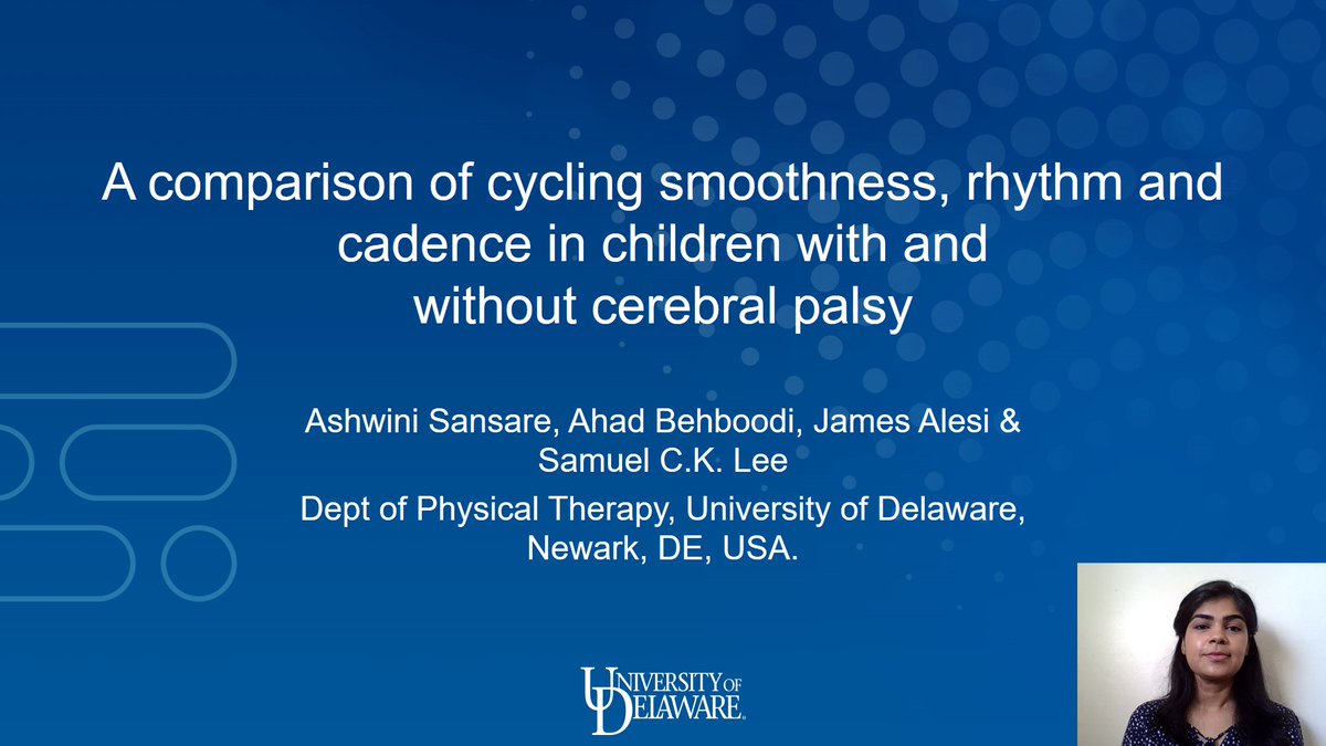 AshwiniSansare's tweet photo. Grateful to #AACPDM2020 for awarding me the Student Travel Scholarship Award 2020 for my talk today on investigating cycling motion in children with #Cerebral Palsy (though I only travelled from my bedroom to my living room!). Thank you @tsmoulton for being an awesome moderator! https://t.co/faByPBFCx7