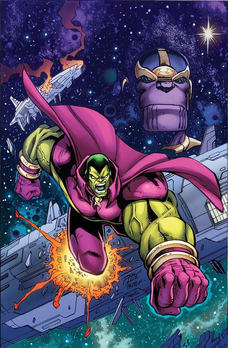 #Drax #2 (Vol. 1, 2016) variant cover by #RonLim, #TomPalmer, a d #RachelleRosenberg
✨
W-#CullenBunn/#CMPunk,A-#ScottHepburn, C-#MattMilla, L-#ClaytonCowles
✨
#DraxTheDestroyer #Thanos #MadTitan #Marvel #MarvelComics #MarvelCosmic
