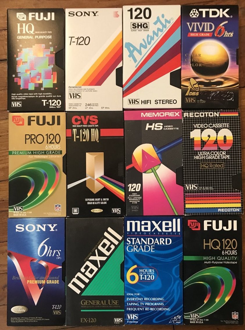 blank vhs cover graphic design appreciation post