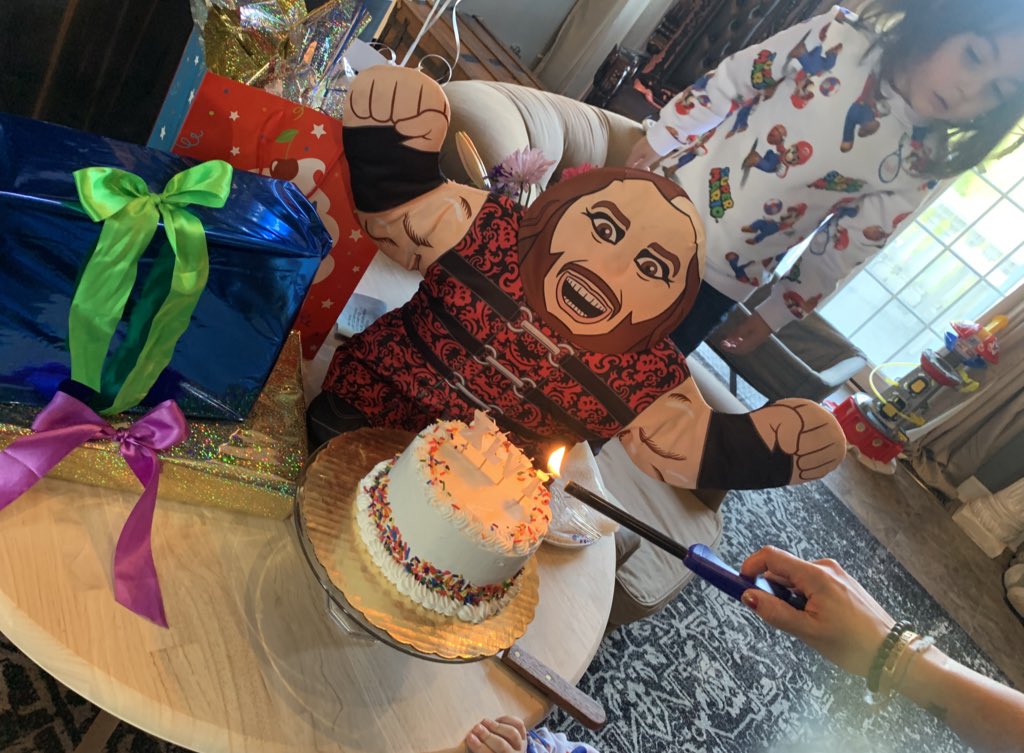MATTHARDYBRAND's tweet photo. I celebrated my birthday twice this year - With both my actual family &amp; my AEW family. I am grateful to have such a blessed life. Thank you ALL for so much amazing birthday love this week. @RebyHardy @BartieKitHardy @BABYHARDYBRAND @WolfieHardy https://t.co/WVNHPxoJOq