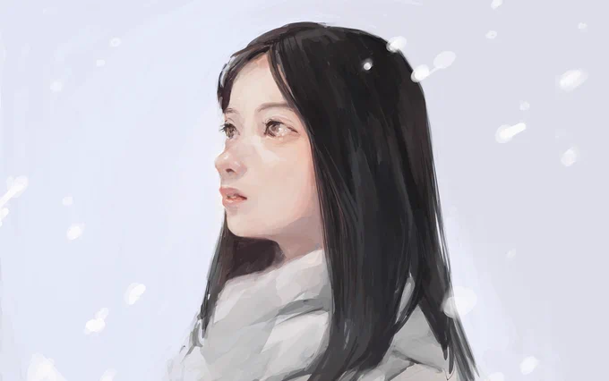 あの子はきっと雪の精だったのだ

#雪国環奈イラコン
#メルティクリームリップ
 https://t.co/jcstZpK1il 