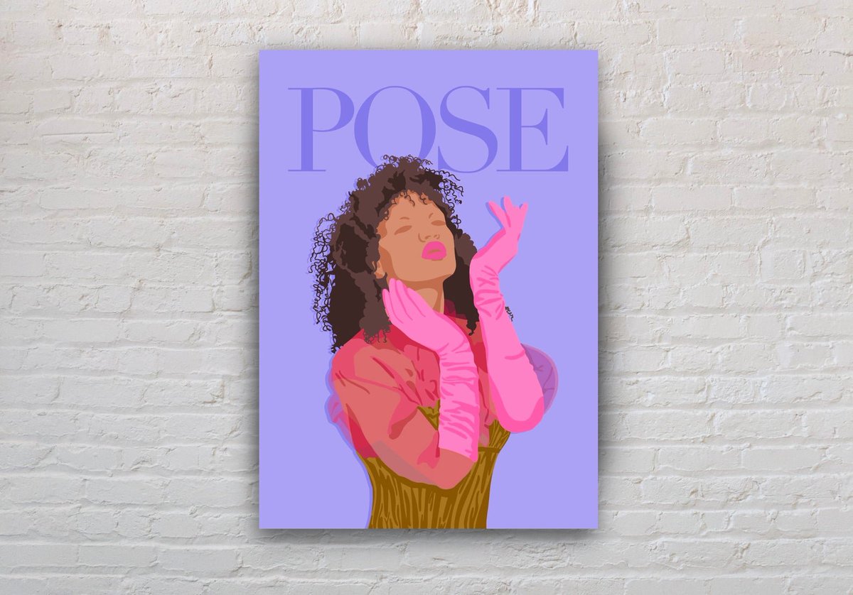 I just uploaded a new print for my  @PoseOnFX prints series  Angel from  #Pose  https://etsy.me/309tamo   #IndyaMoore  @IndyaMoore  #LGBTQ