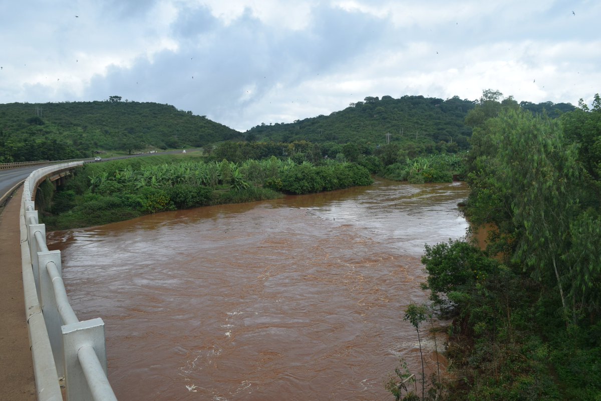 Sagana river, the main tributary of River Tana before joining Masinga dam.