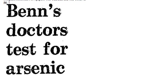 In June, Benn was struck down with illness and a sudden ‘tingling in my legs and hands’ and was hospitalised with a suspected case of Guillan-Barré syndrome. Some of is supporters believed he had been poisoned and doctors were said to have tested for arsenic.