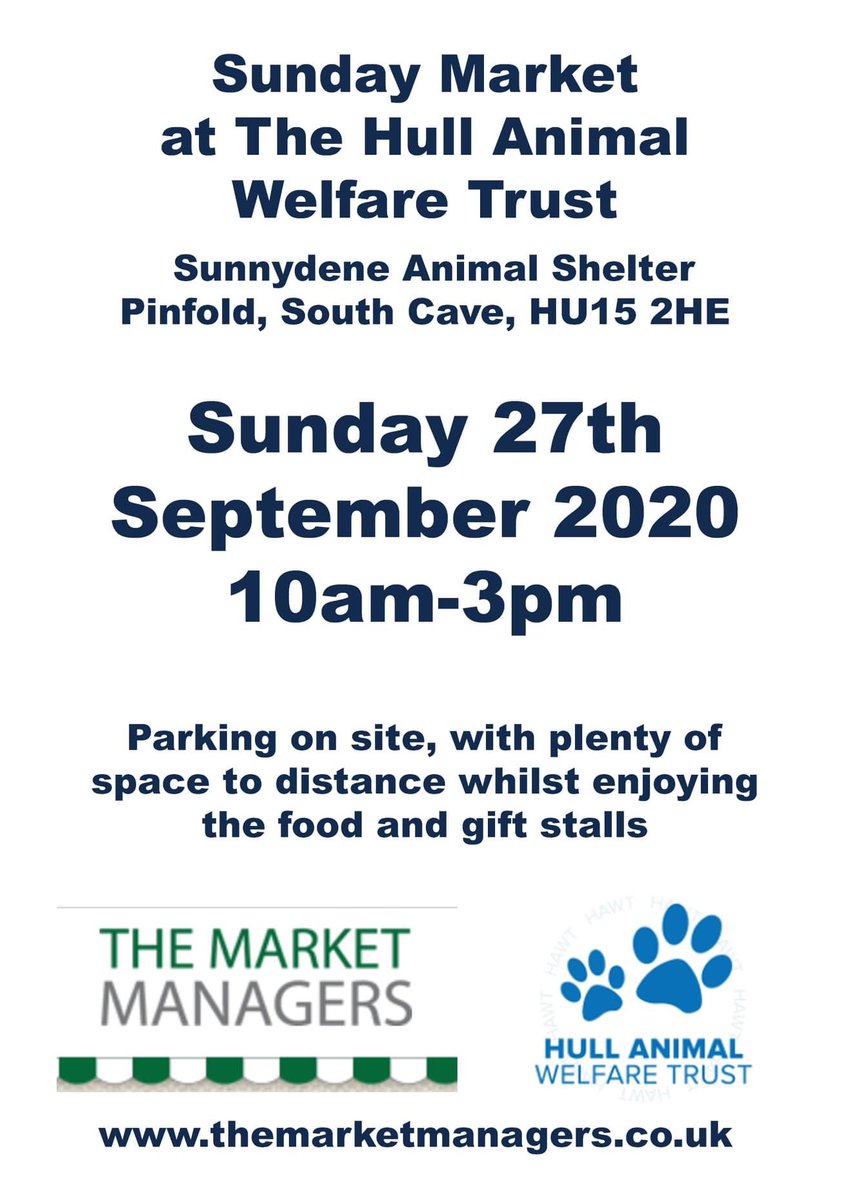 Find us supporting this amazing charity along with many other traders today 🐾<a href="/RadioHumberside/">BBC Humberside</a> <a href="/HAWTrust/">Hull Animal Welfare</a>   <a href="/Market_managers/">The Market Managers</a>