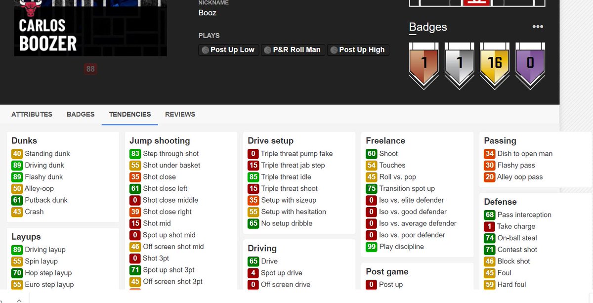 Before they push through a silent update on Carlos Boozer. Here is proof he had a 0 on post up tendencies.Again, I will say this nicely, do not try and discredit this thread or me. I have A LOT of backup for my screens. @Beluba  @Da_Czar  @2Kstauff  @NBA2K  #NBA2K21  