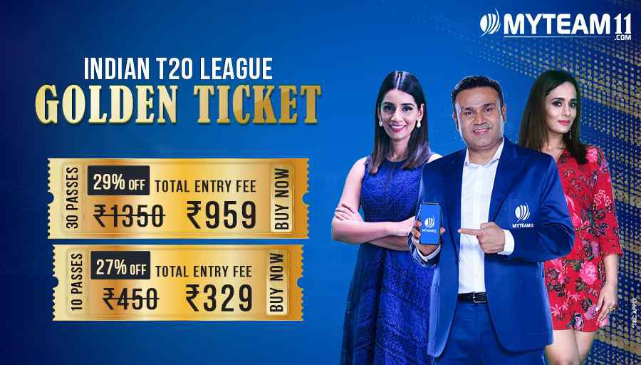 RaviVis41745441's tweet photo. I have grabbed the Golden Ticket at Huge discount to Win Big in this Indian T20 League season. You can also have your Golden Ticket from https://t.co/PwU0TZhkpk #IndiaKiApniFantasyApp #MyTeam11 https://t.co/HGIPbDU0cb
